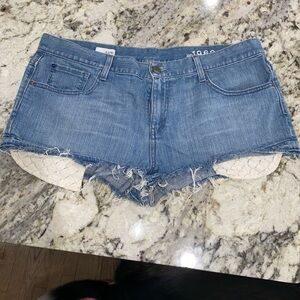 Denim Distressed Shorts